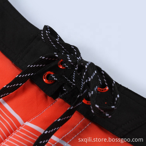 Colorful Beach Board Shorts Stretch Men Swimwear